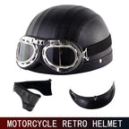 Retro Half-Face Riding Helmet