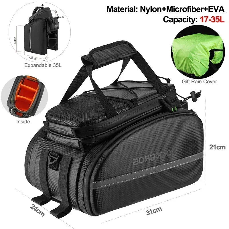 2-in-1 Rear Bike Bag