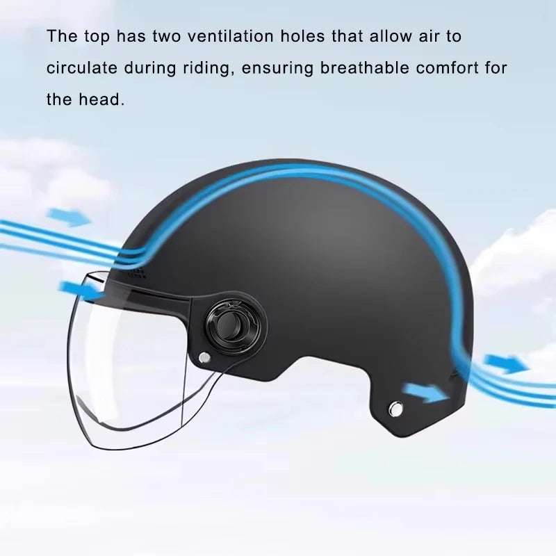 Classic Retro Half-Face Helmet