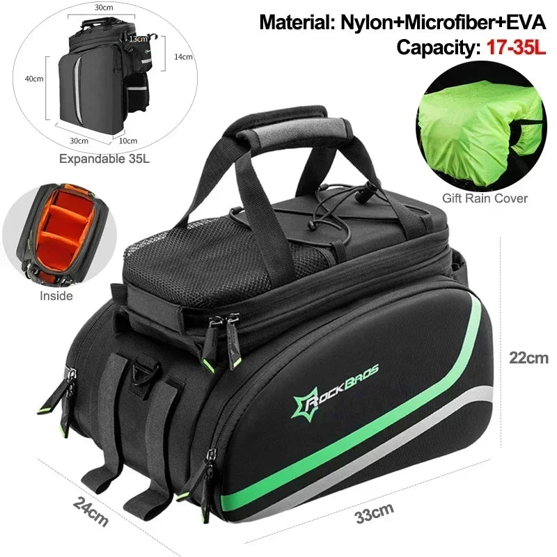 2-in-1 Rear Bike Bag
