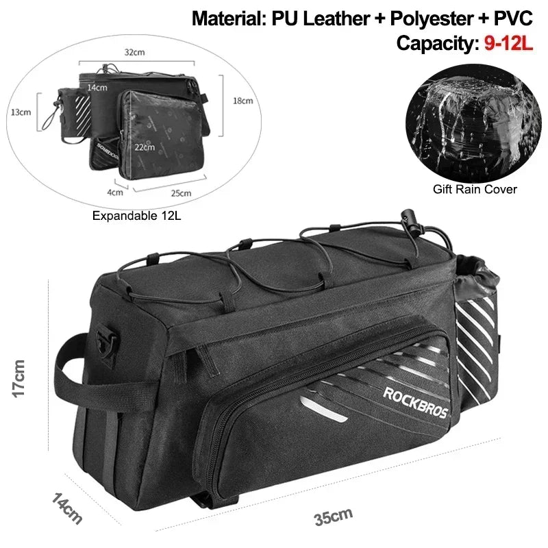 2-in-1 Rear Bike Bag