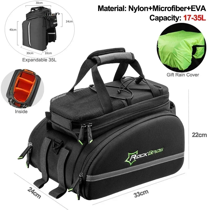 2-in-1 Rear Bike Bag